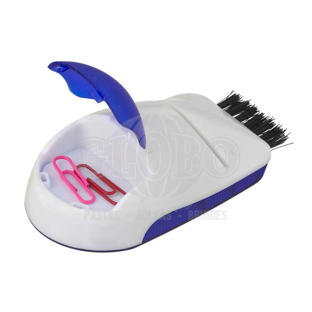 Porta cartão, limpador de teclado e porta clips